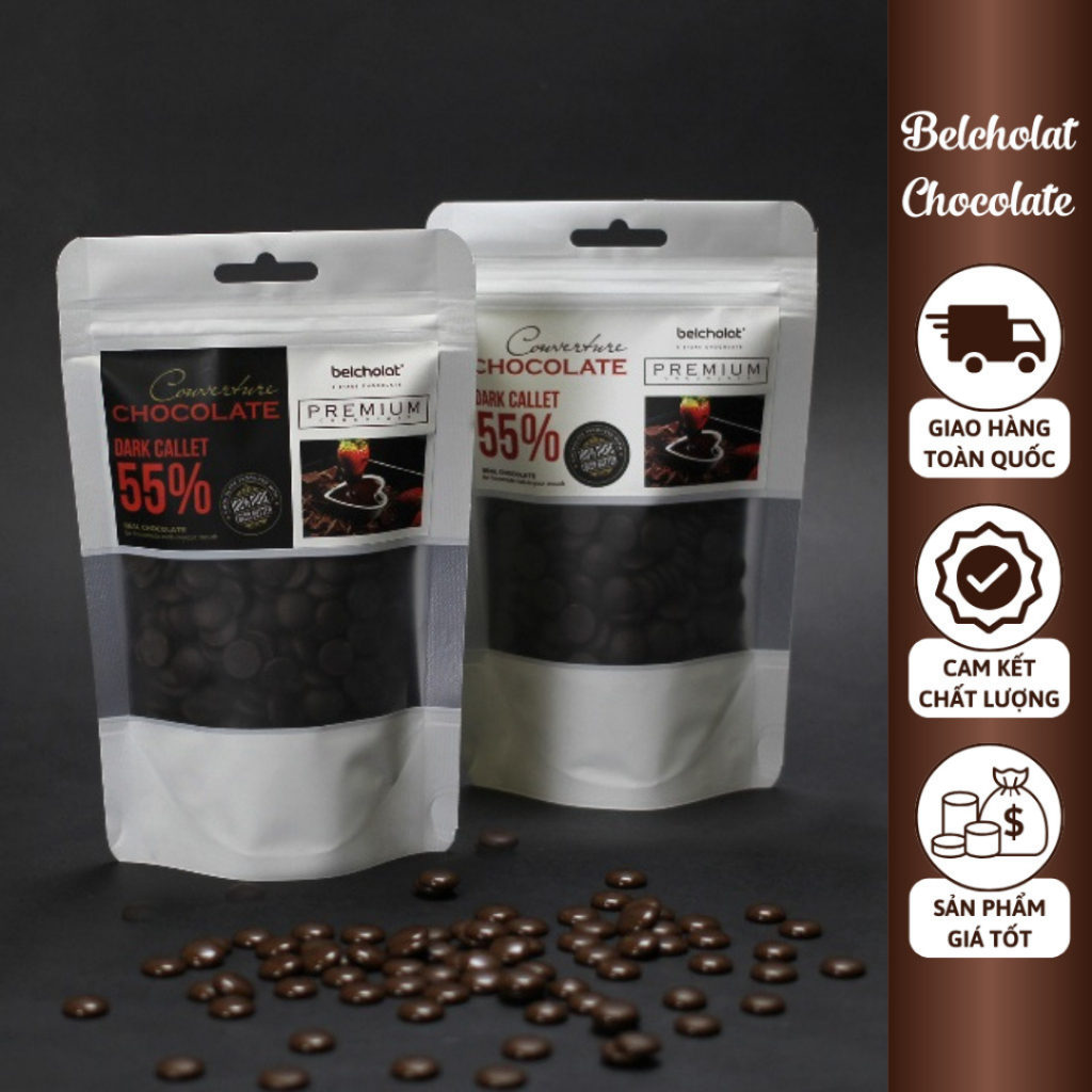 ビターダークチョコレート 55%カカオ クーベルチュール 150g/270g Belcholat