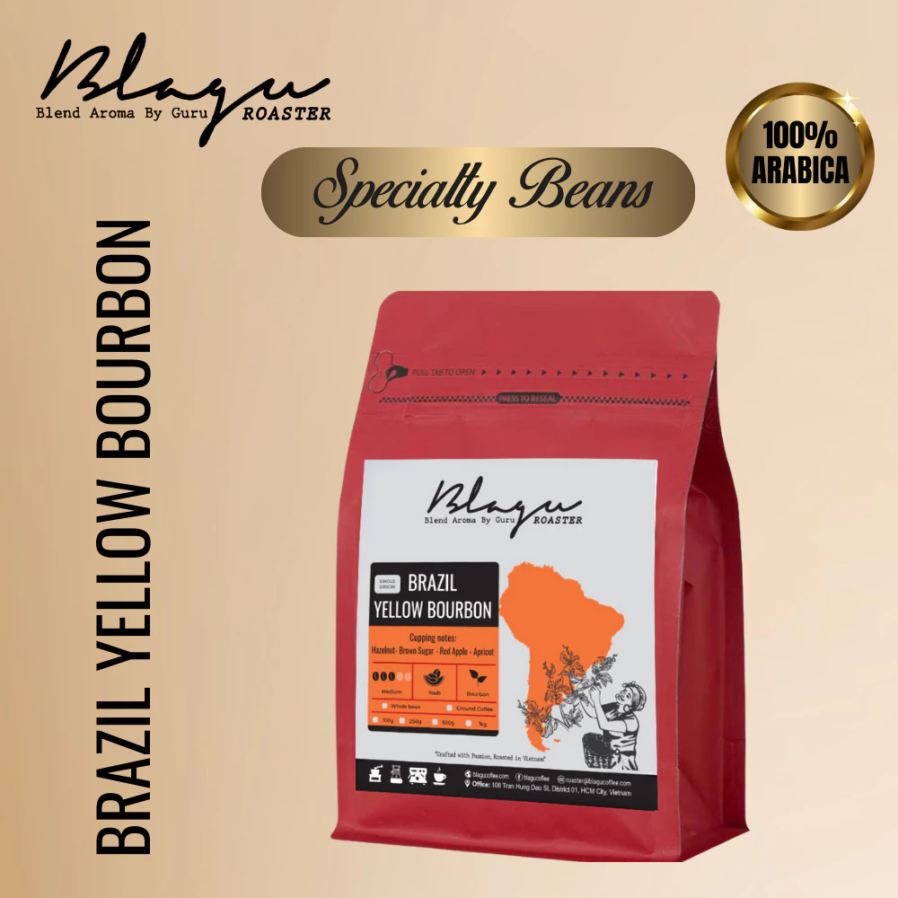 Blaguコーヒー【コールドブリュー専用】ブラジル イエローブルボン 100%アラビカ 中煎り 挽き豆 250g