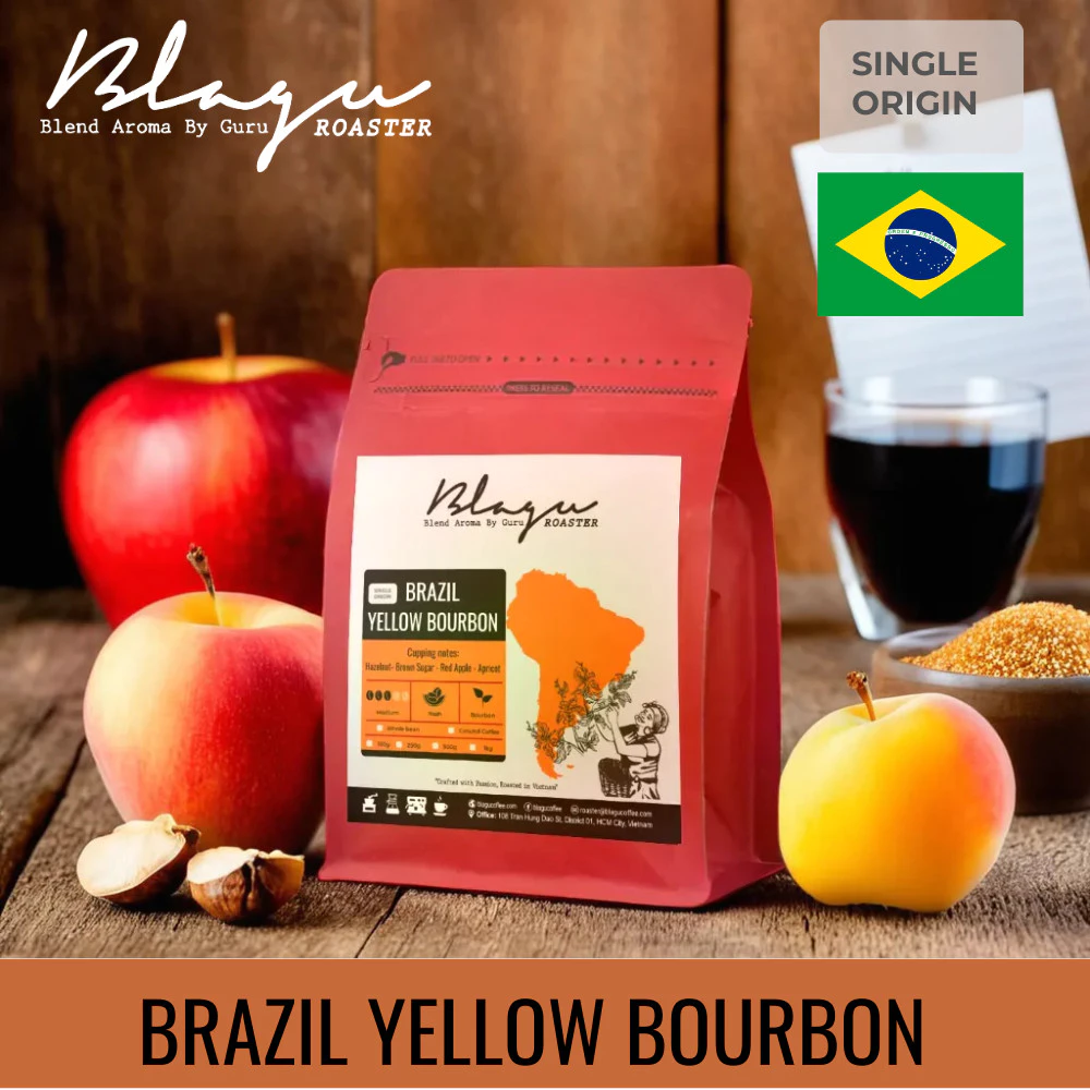 Blaguコーヒー ブラジル イエローブルボン 100%アラビカ 中挽き (ドリップ用) 250g