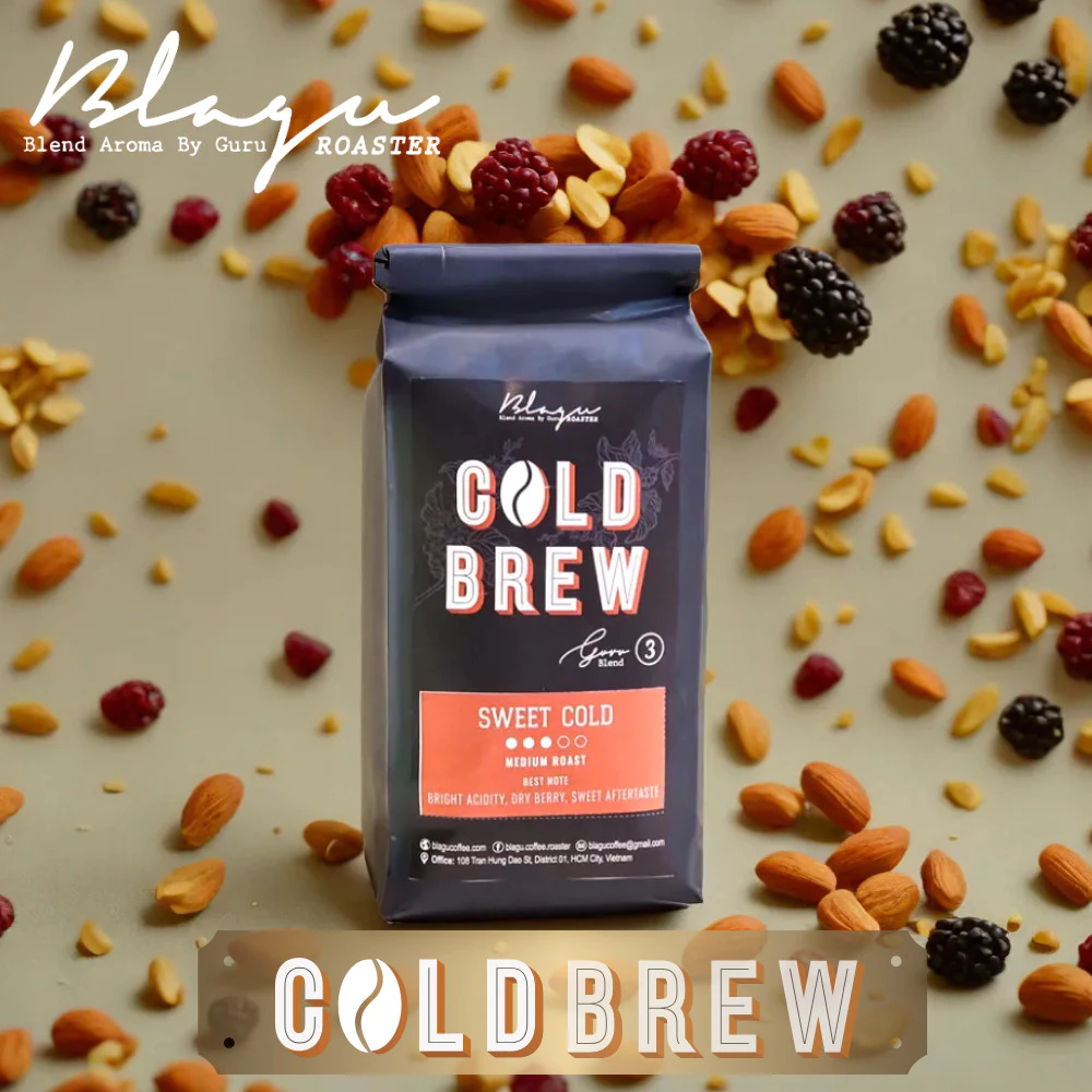 Blaguコーヒー グル3ブレンド スイートコールド 中挽き ドリップ・コールドブリュー対応 250g