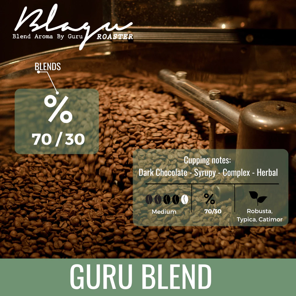 ブラグ グルブレンド1 フレンチプレス用挽き豆コーヒー 250g - 伝統的なミディアムダークロースト