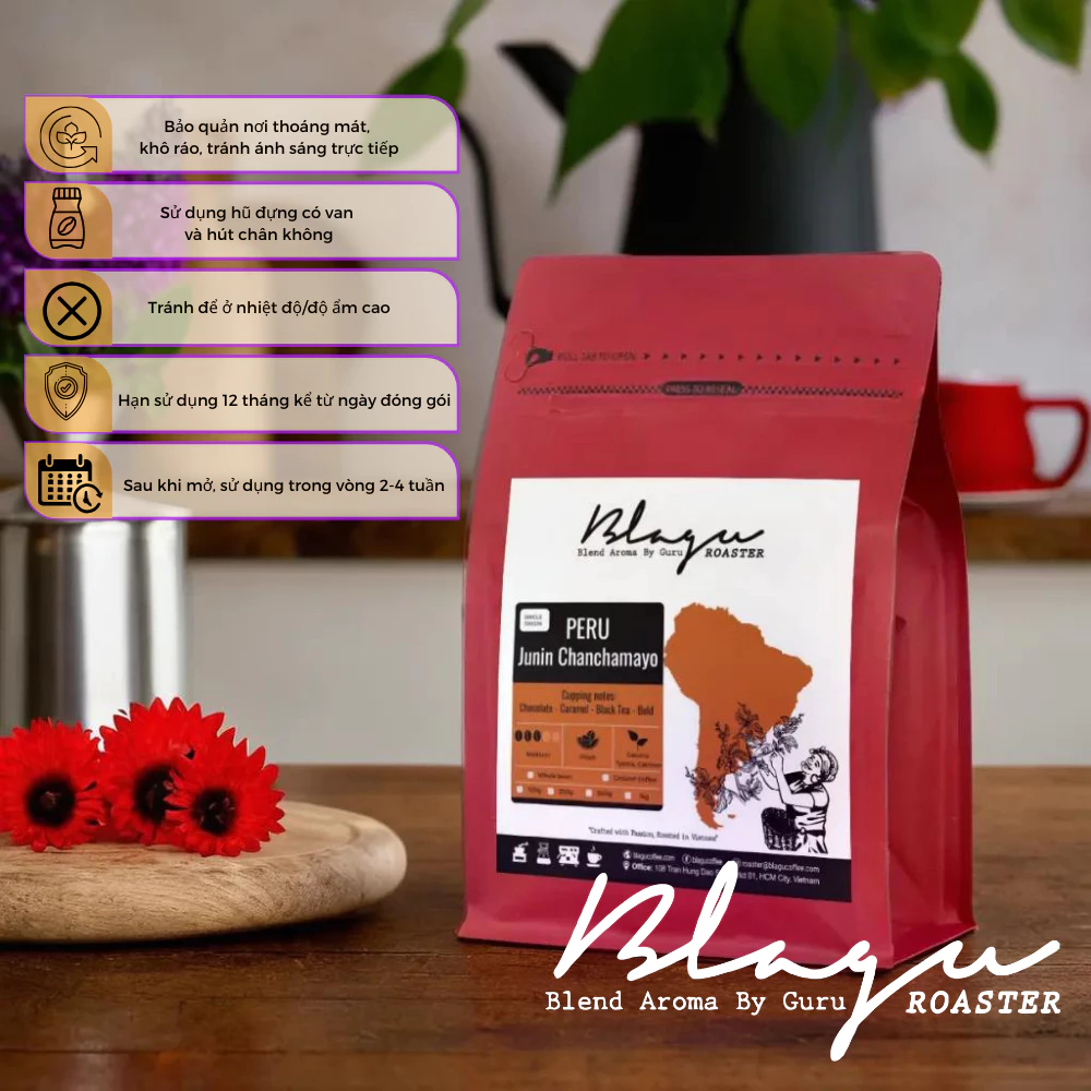Blagu 冷水抽出用挽き豆コーヒー | ペルー・フニン・チャンチャマヨ産 | プレミアム100%アラビカ | 中煎り | 250g