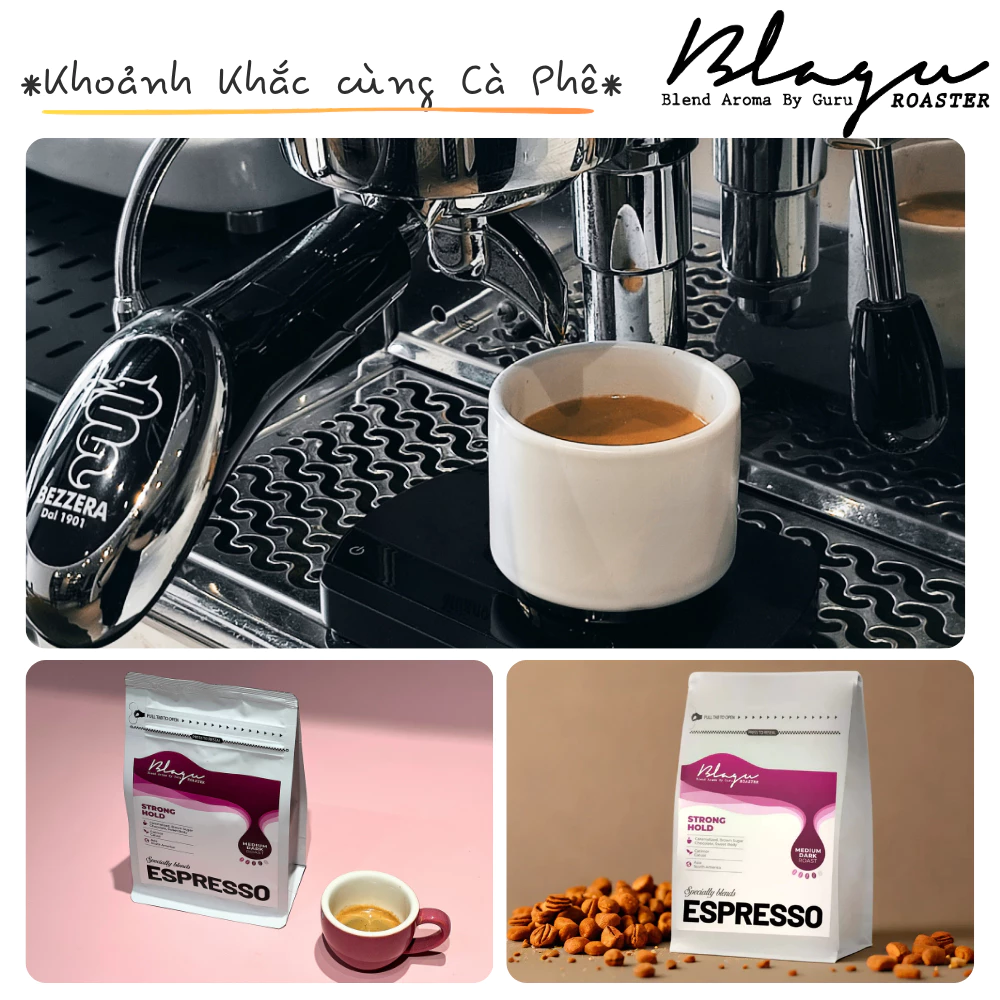 Blagu エスプレッソ スペシャルティ コーヒー粉 ストロングホールド | 中深煎り | 250g (ベトナム式フィルター用)