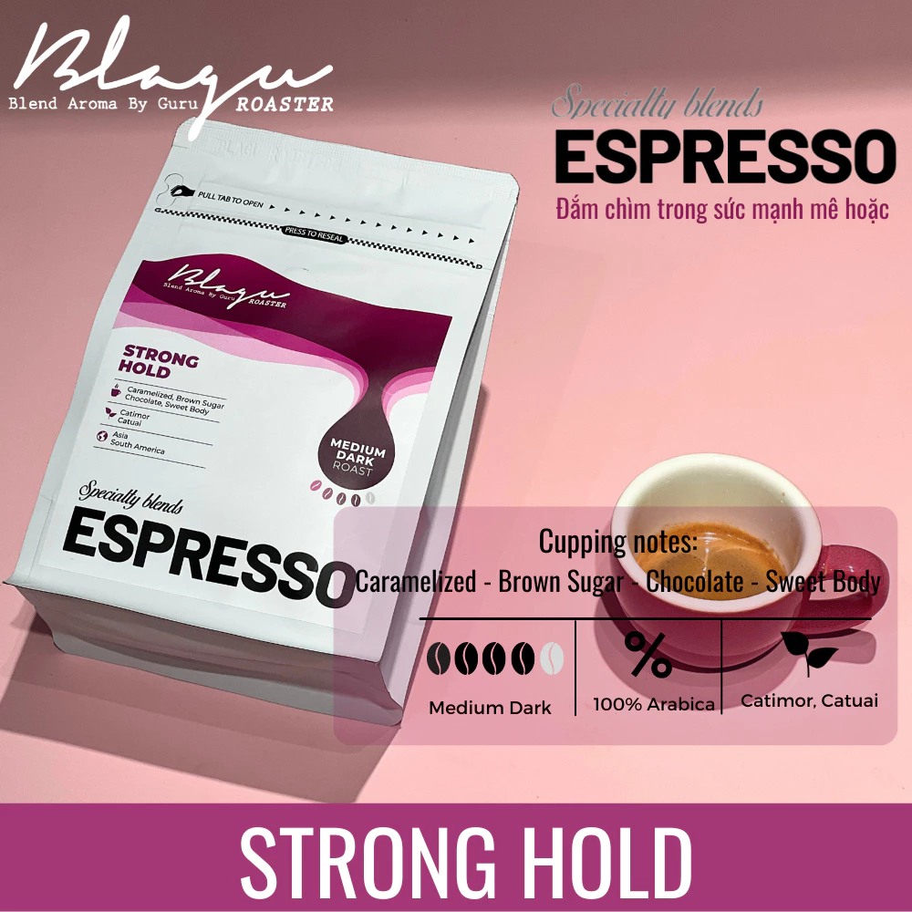 ブラグ スペシャルティ フレンチプレス用粗挽きコーヒー Strong Hold | ミディアムダークロースト | 500g