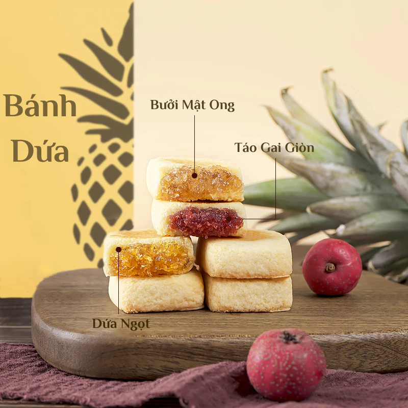 ブルーフード 砂糖不使用パイナップルケーキ (500g) - ヘルシー低カロリーの柔らかおやつ