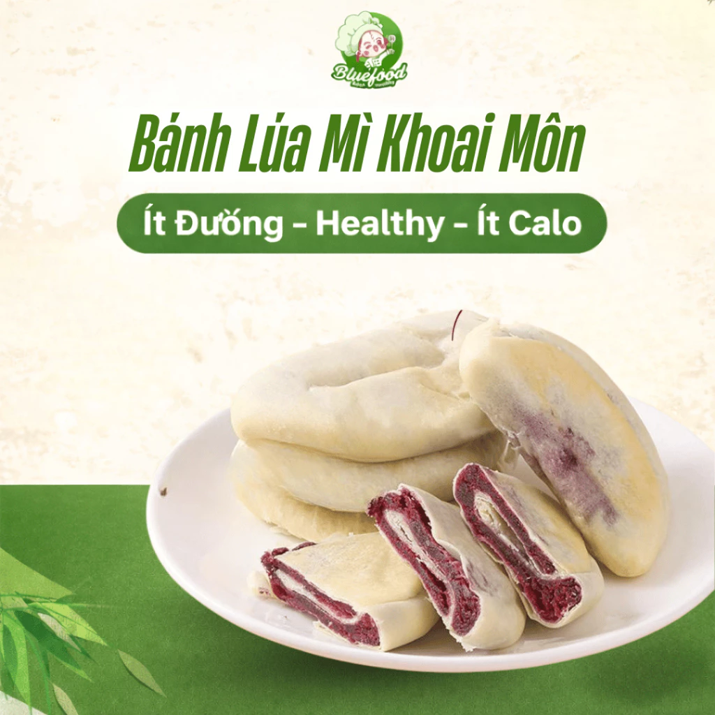 ブルーフード 無糖タロイモ小麦ケーキ (1000g) - ヘルシー低カロリー、しっとり美味しいダイエットおやつ