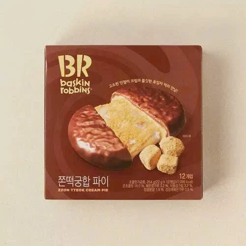 BR韓国モチ入りチョココーティングケーキ (餅米クリーム風味)