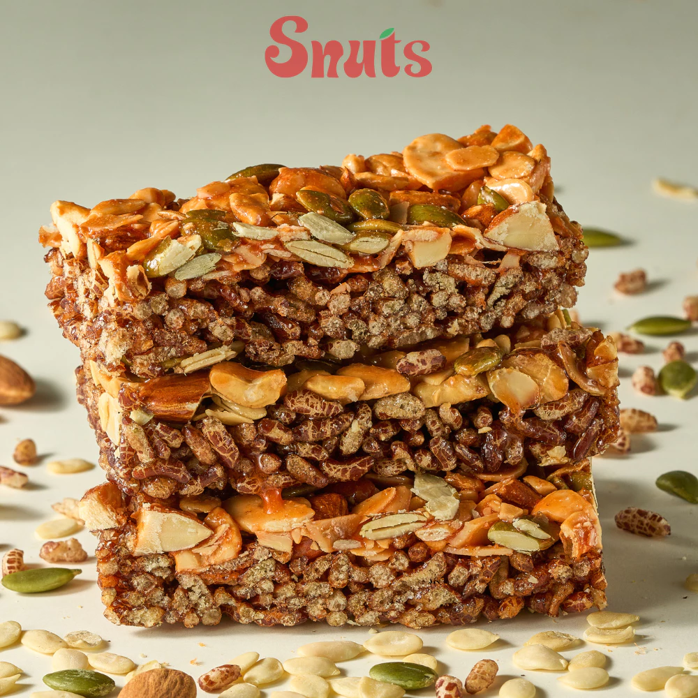 [1個買うと1個無料！] Snuts 海苔風味 玄米栄養バー 200g (計400g) ヘルシーおやつ