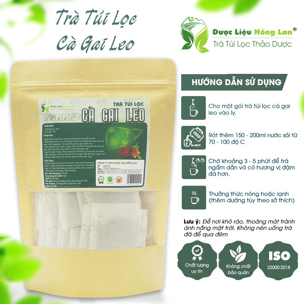Ca Gai Leo ティーバッグ 90g (30 パック x 3g) ホンラン薬草 - (解毒、肝臓を冷やし、肝機能を強化し、活力を高めるのに役立ちます)