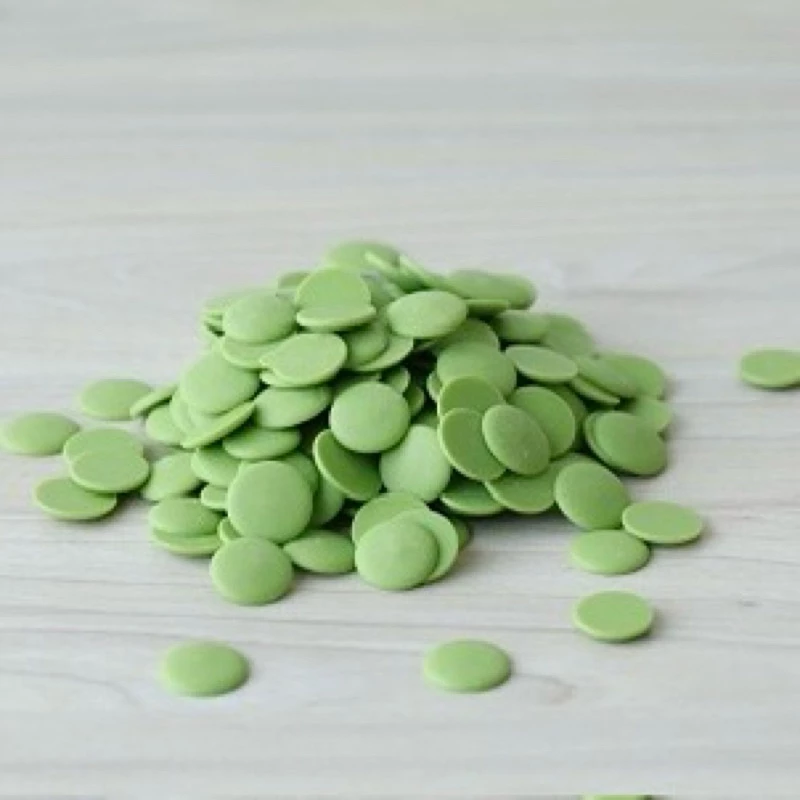 カカオトーク 抹茶コンパウンドチョコレートチップ 100g（1kg袋より小分け）ケーキコーティング、生チョコ、お菓子作りに