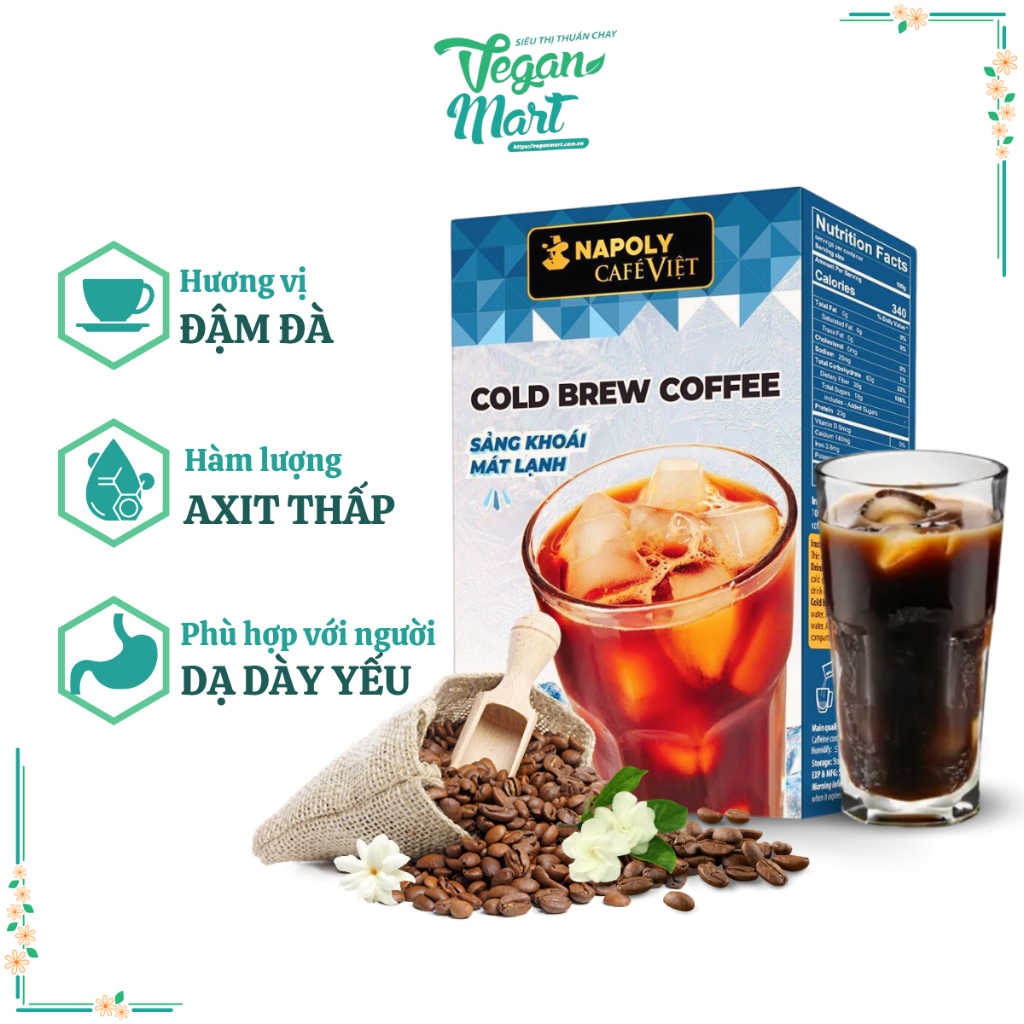 カフェスパイス コールドブルー インスタントコーヒー アラビカ豆使用 30g ヴィーガンマート