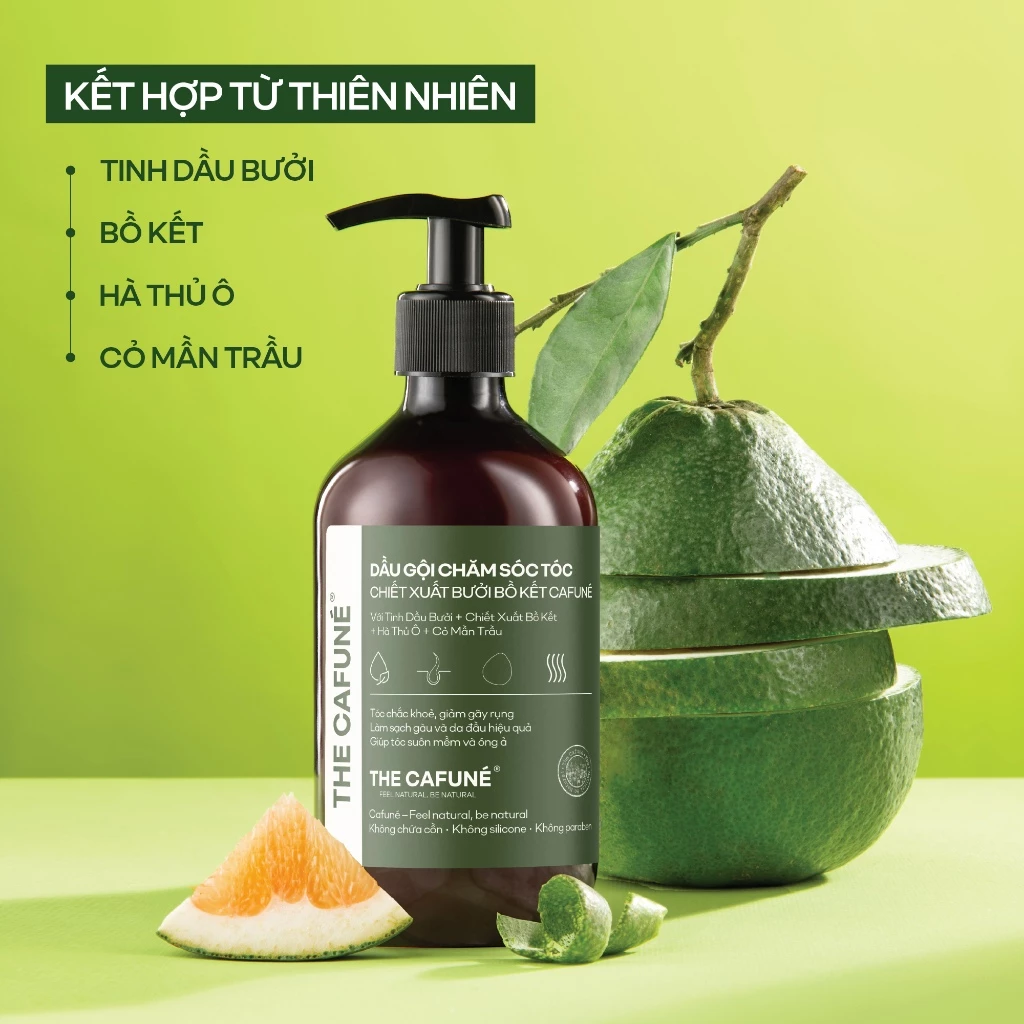 カフネ グレープフルーツ シャンプー 450ml - 抜け毛・乾燥・弱った髪に。強く、健康で、なめらかな美髪へ