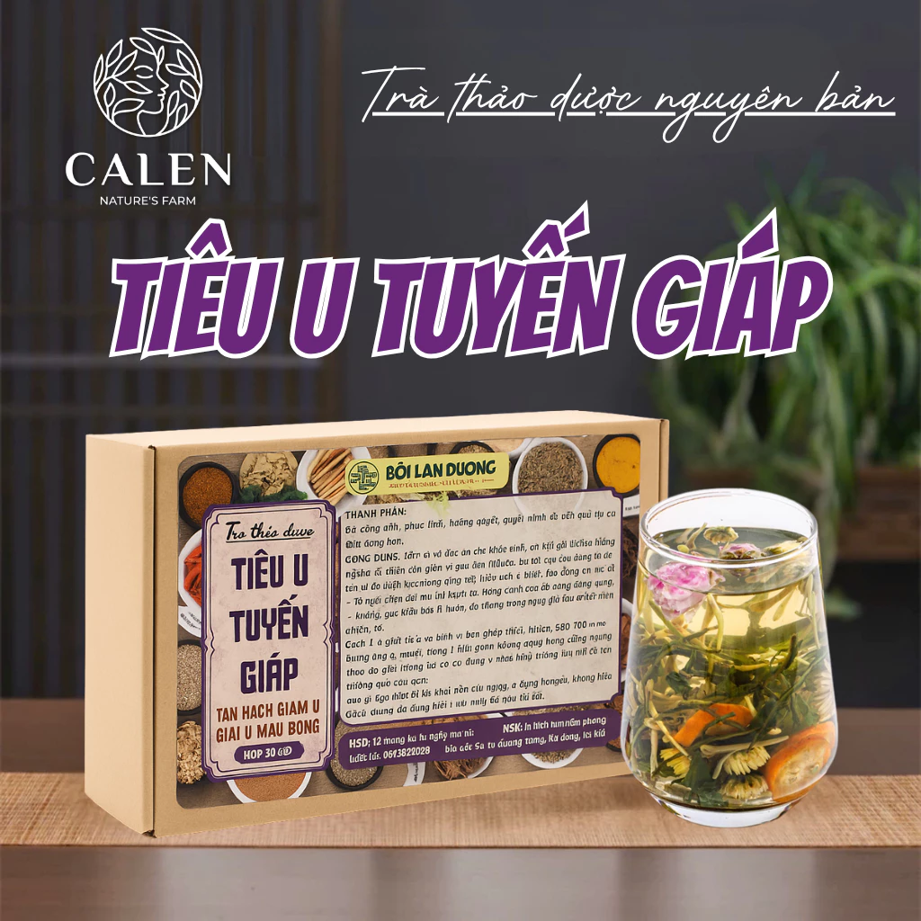 カレン天然ハーブティー：甲状腺・リンパ節の腫れをケアし、瘀血を解消（大箱30袋入り）