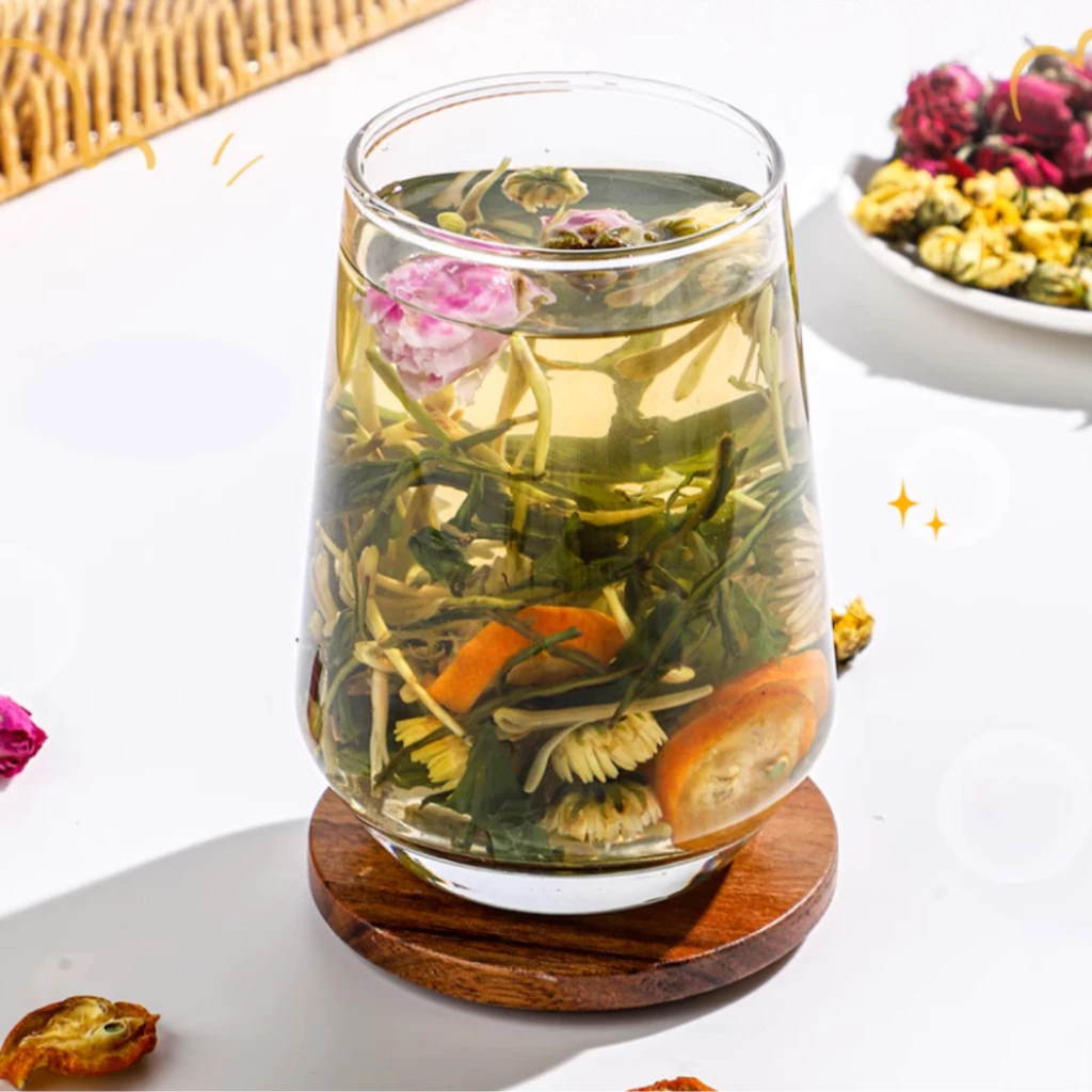 カレン天然ハーブティー：甲状腺・リンパ節の腫れをケアし、瘀血を解消（大箱30袋入り）