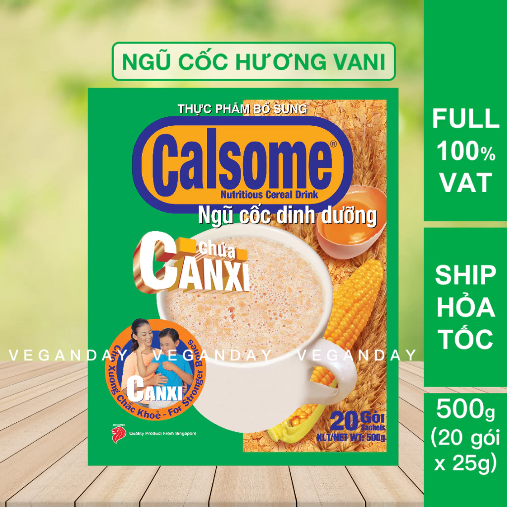 Calsome 栄養シリアル 500g (20袋 x 25g)