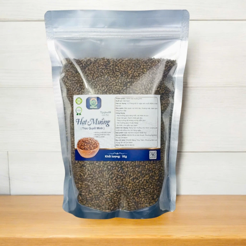 決明子 (ケツメイシ) NTFood ジップ袋 1kg - Nhất Tín Food