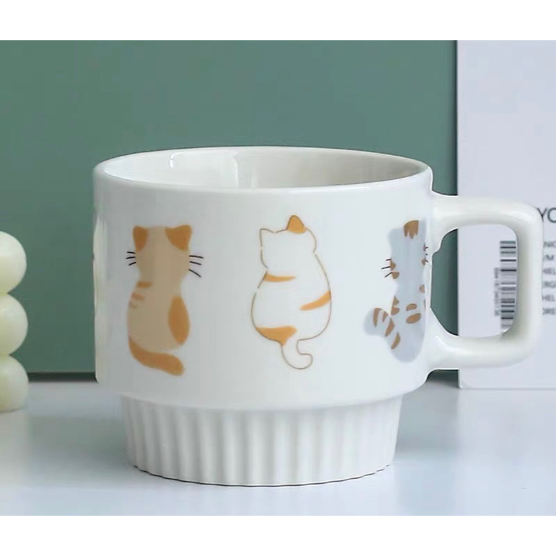 Cat Lovers キャット ラバーズ キュートな猫デザイン ペアマグカップ セット 陶器製 380ml KITTY DESIGN