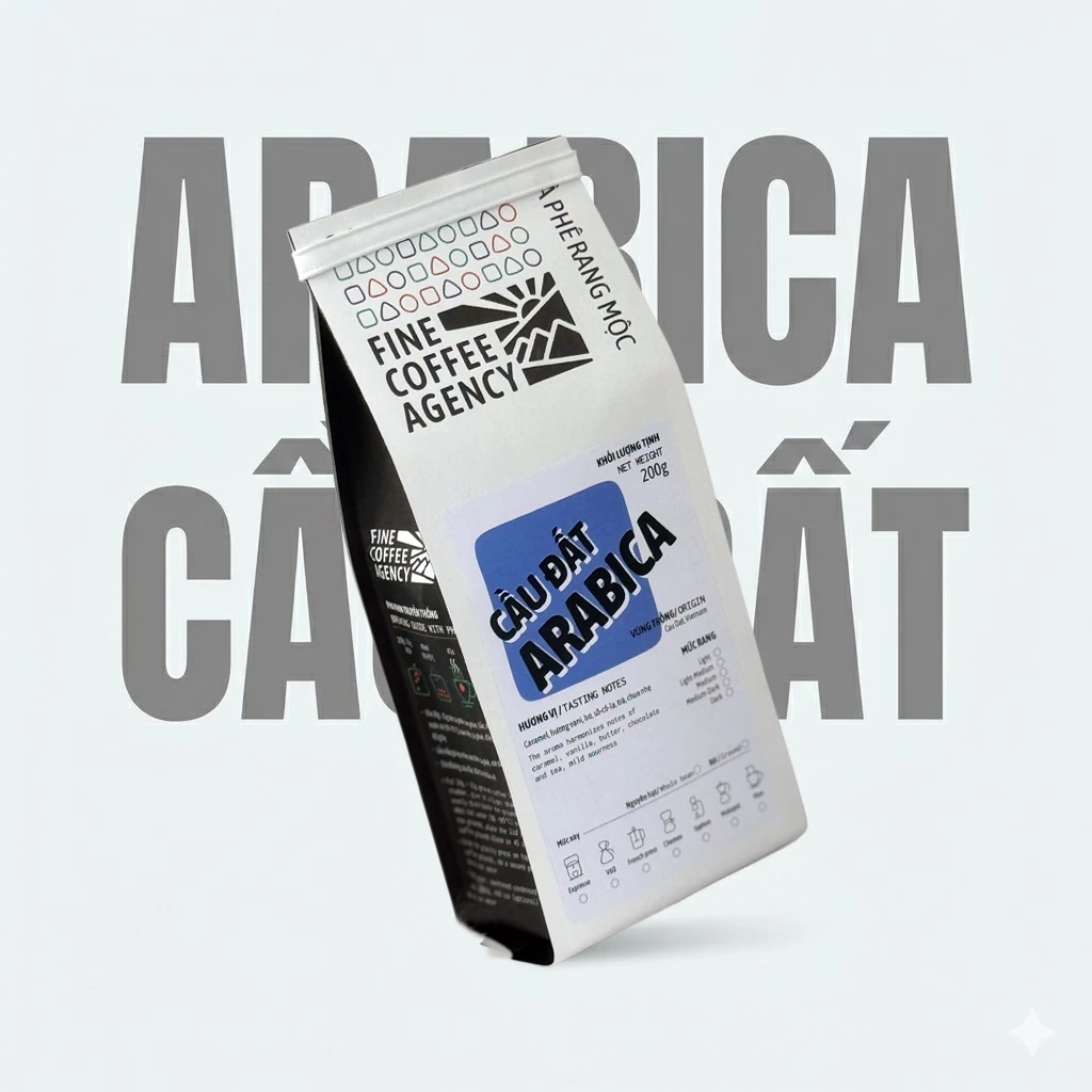 カウダット産アラビカ ウォッシュド 挽き済みコーヒー粉 200g (フィン用/深煎り) キャラメル＆クリアな紅茶の香り