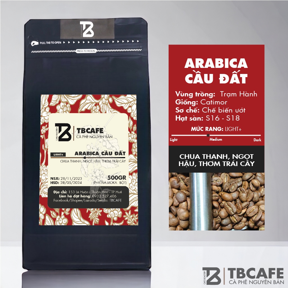 カウダット アラビカ コーヒー [500g/1袋] 100% 純粋に焙煎して挽いた素朴なコーヒー - TBCAFE - フィルターブリュー