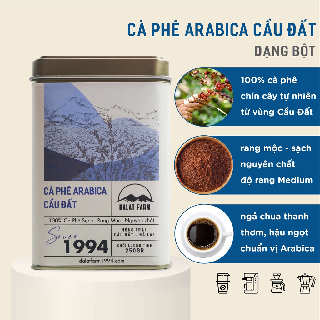 アラビカコーヒー Cau Dat パウダー 250g Dalat Farm