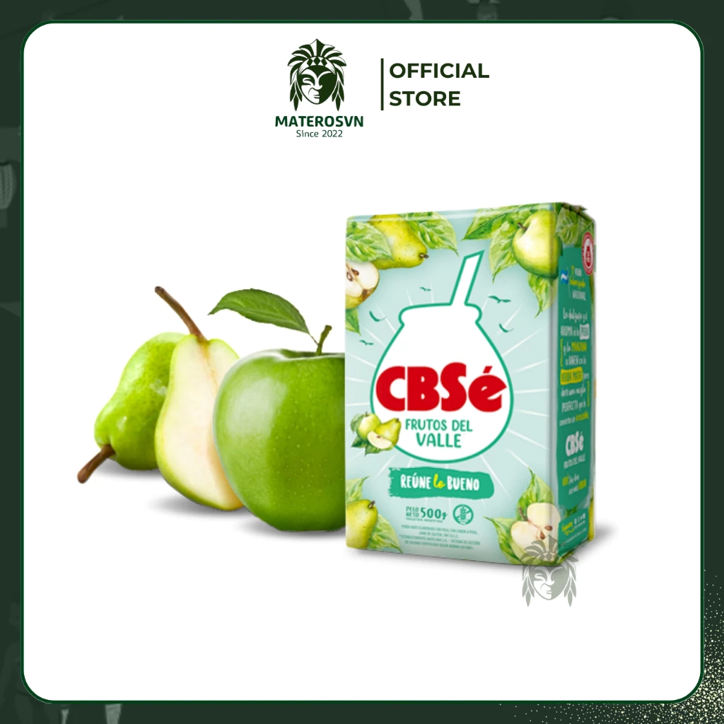 CBSe 純正アルゼンチン マテ茶 – 500g 洋梨＆アップル風味 – 爽やかなフルーツティー