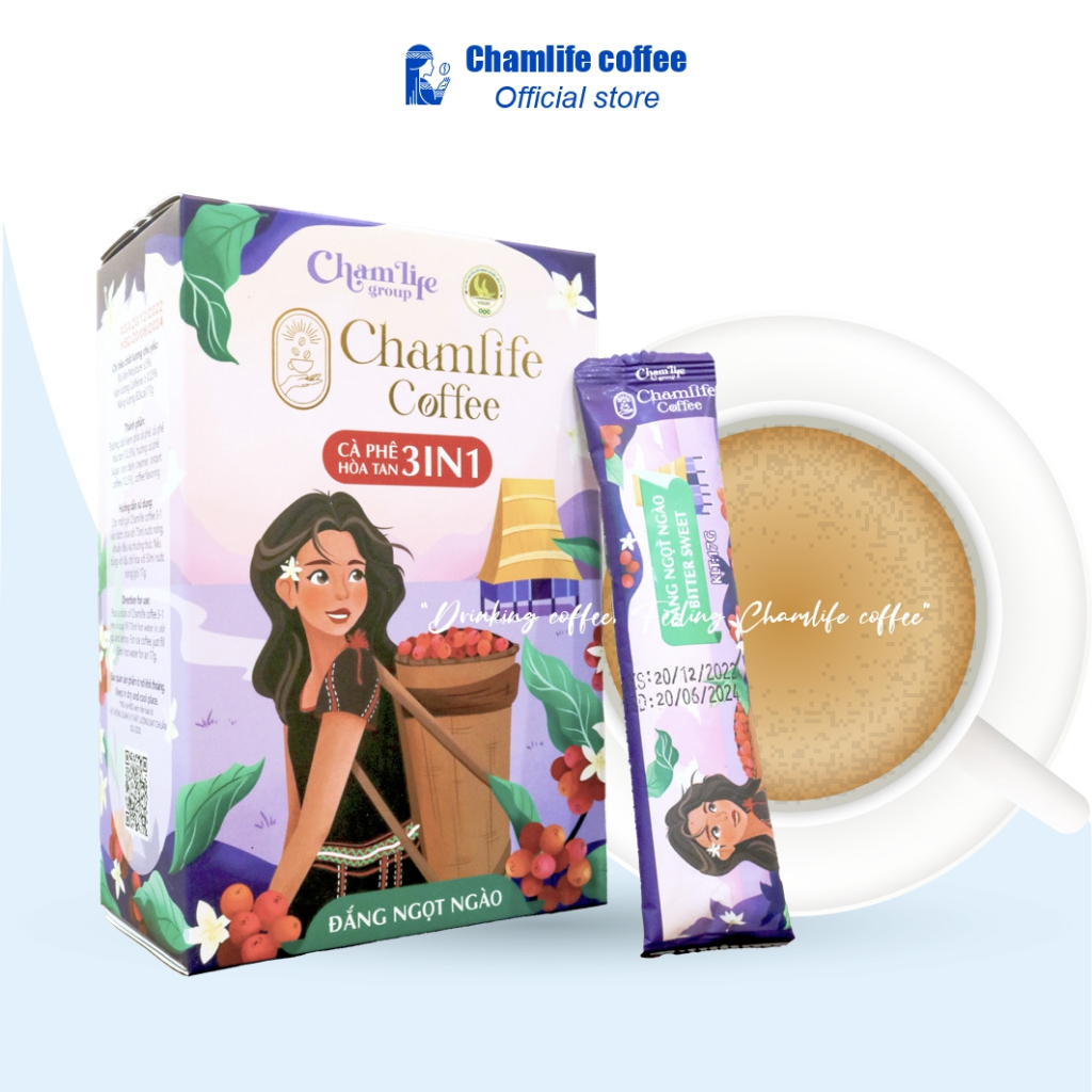 Chamlife 3 in 1 インスタントコーヒー ビタースウィートテイスト 255g