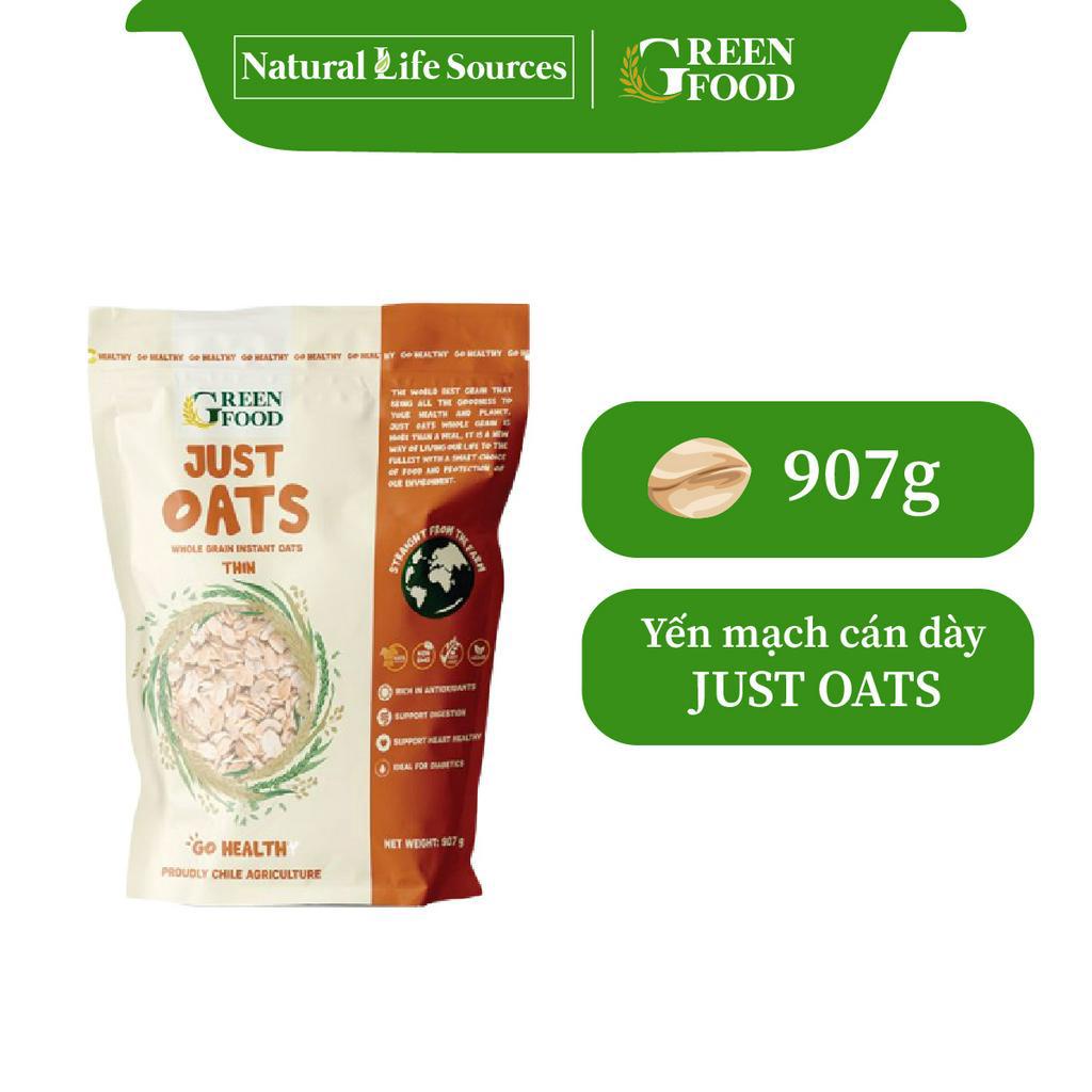 チリ産オーツ麦 907g Just Snack Green Food (日付 3.2024)
