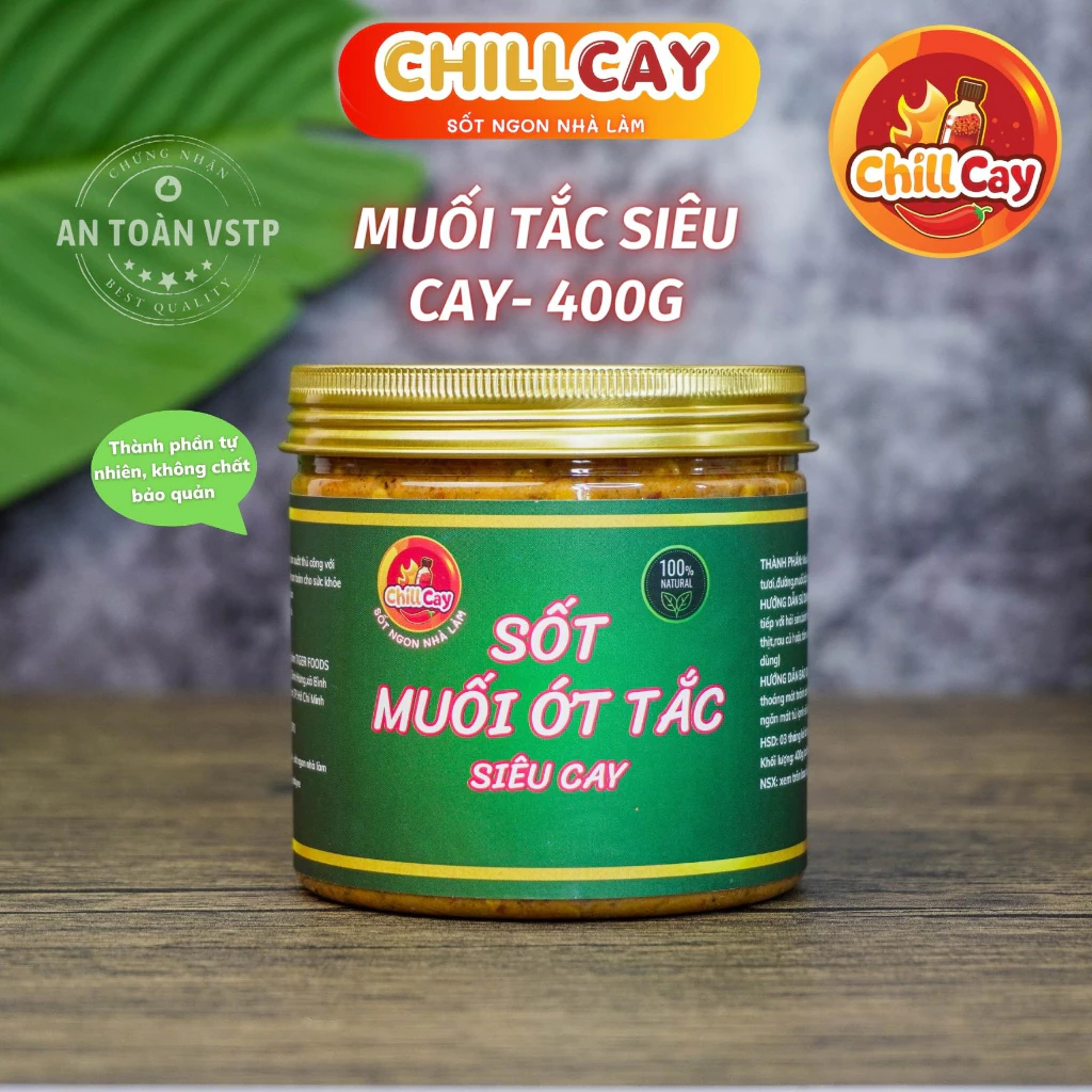 CHILL CAY 超激辛！自家製海老塩金柑唐辛子ソース 400g - 鶏足和え物・海鮮・フルーツに万能ディップ