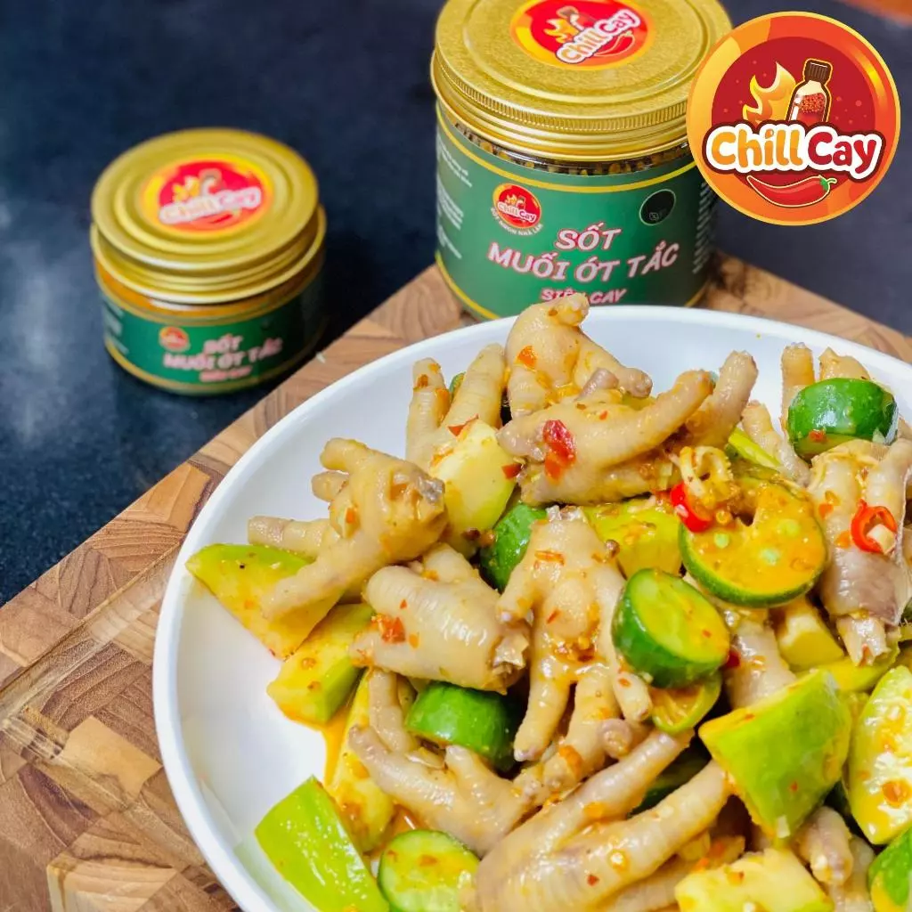 CHILL CAY 超激辛！自家製海老塩金柑唐辛子ソース 400g - 鶏足和え物・海鮮・フルーツに万能ディップ