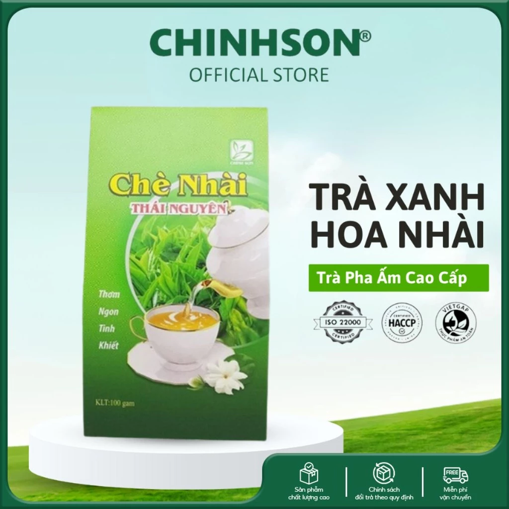 タイグエン産チンソン ジャスミン緑茶 100%天然 ドリンク用原料 [100g]