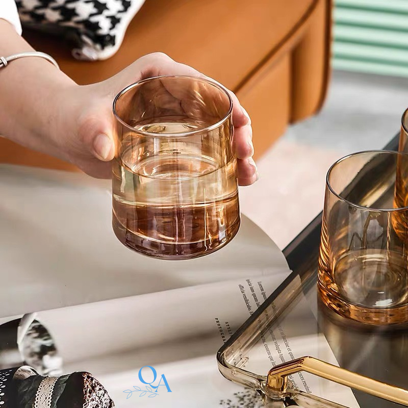 CHIVA-MACALLAN-WHISKY 専用耐熱ガラスカップ ボロシリケートガラス製 アンバー 250ml