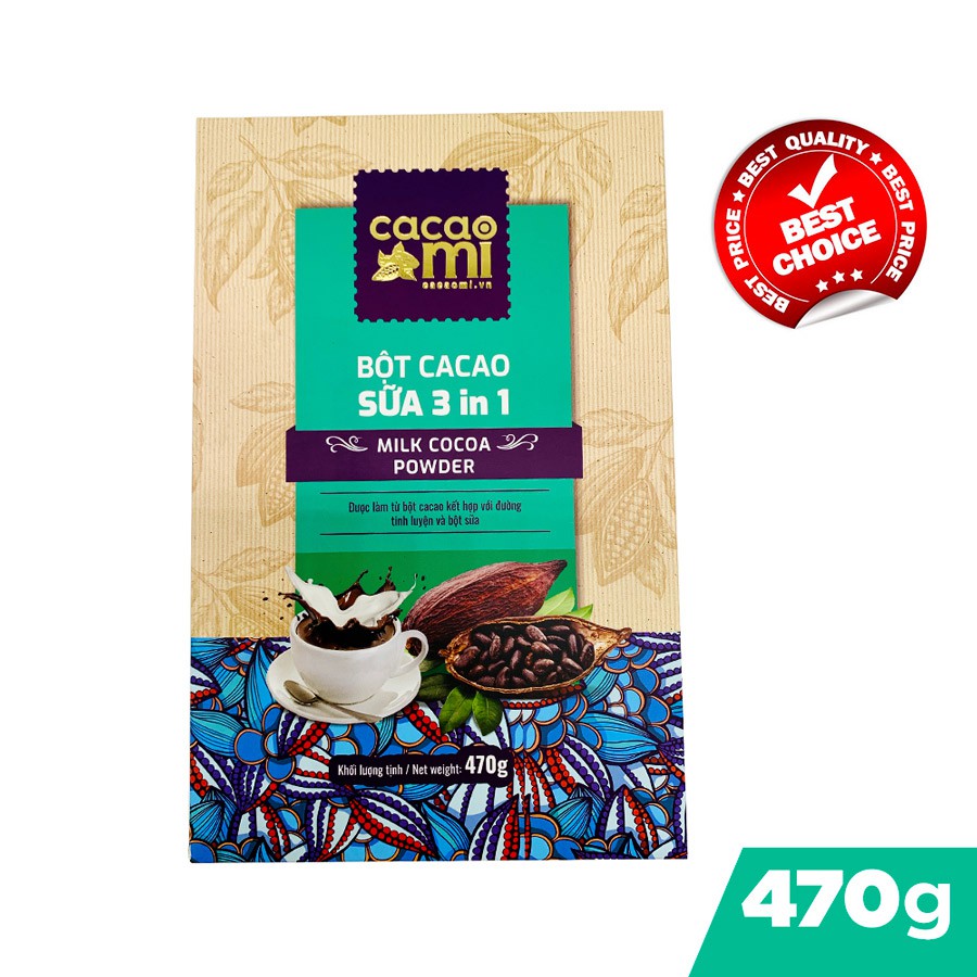 チョコレートドリンク 3in1インスタントミルクココアパウダー 127g Cacao Mi