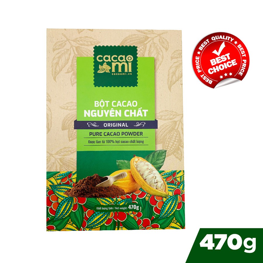 チョコレートドリンク 伝統の味わいの純ココアパウダー 470g Cacao Mi