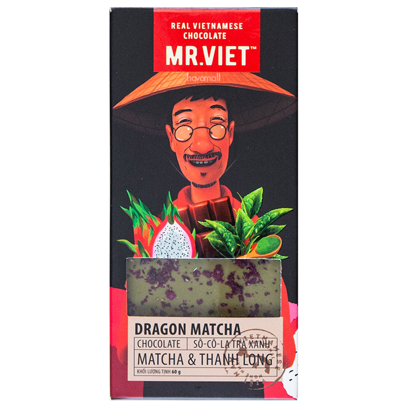 Mr.Viet ドラゴンフルーツと抹茶のチョコレート 60g