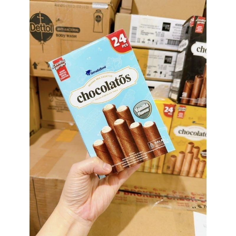 ショコラトス チーズフォームロール チョコレート味 (336本×24スティック入り箱) - バニラ味