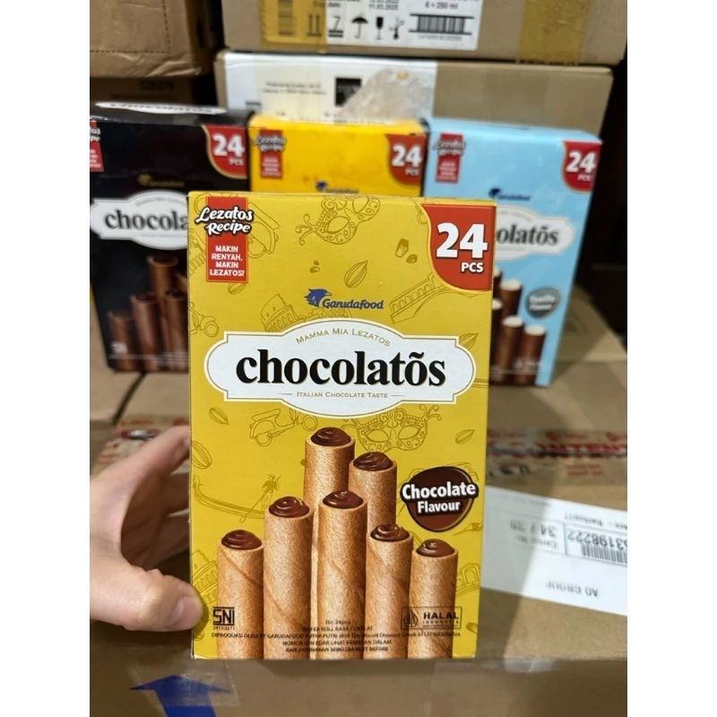 ショコラトス チーズフォームロール、チョコレート味 (336 個入り x 24 スティック) - ショコラ