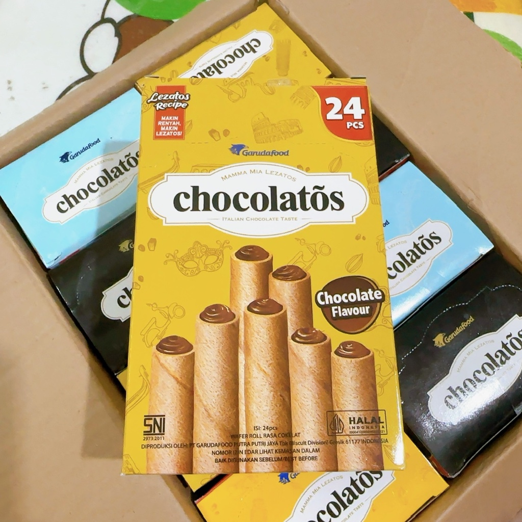 チョコレートバー スポンジロール チョコレート味 336g(14g×24個) Chocolatos