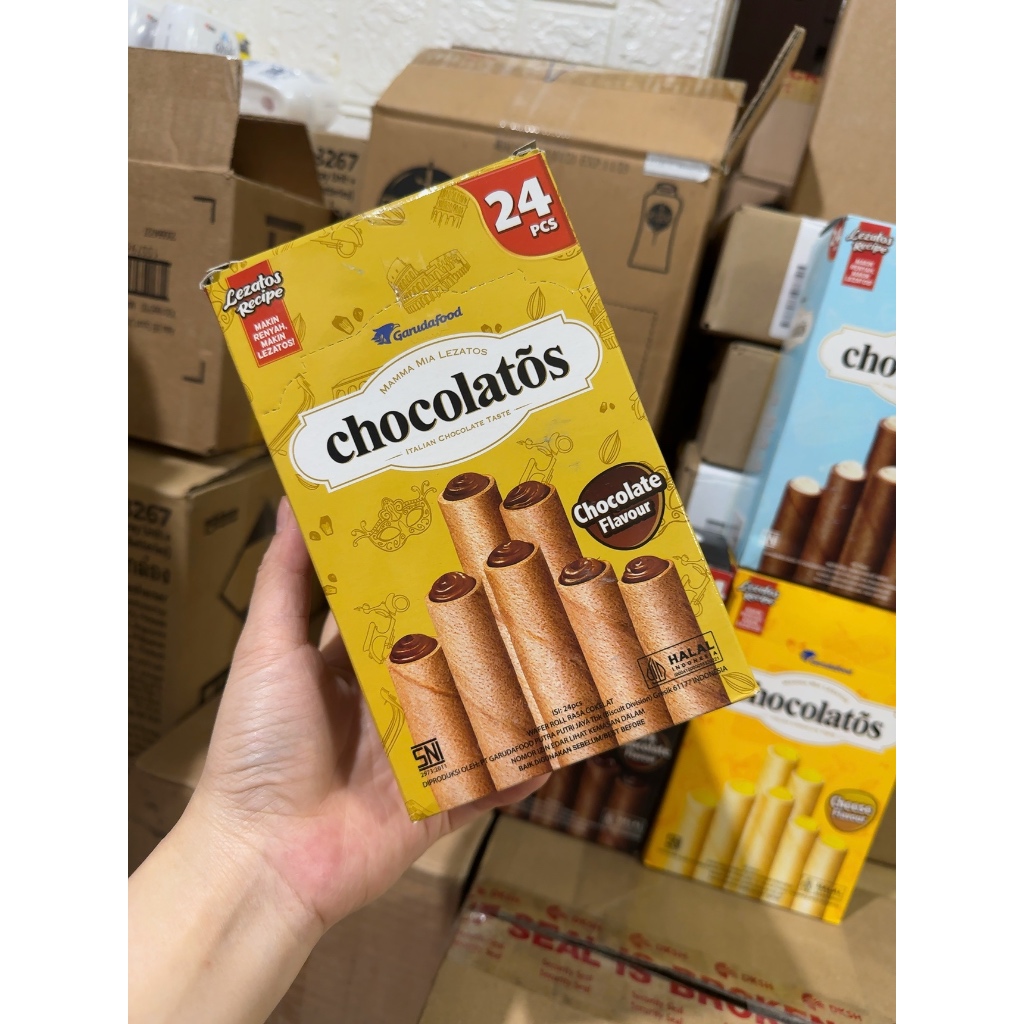 チョコレートスポンジロール全フレーバーボックス 336g - ロールチョコレートフレーバー