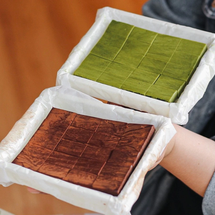 ショコライン 生チョコレート 抹茶＆ミルクチョコ 贅沢アソート 20粒