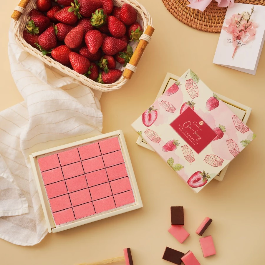 チョコライン 濃厚いちご生チョコレート - フルサイズ20個入り