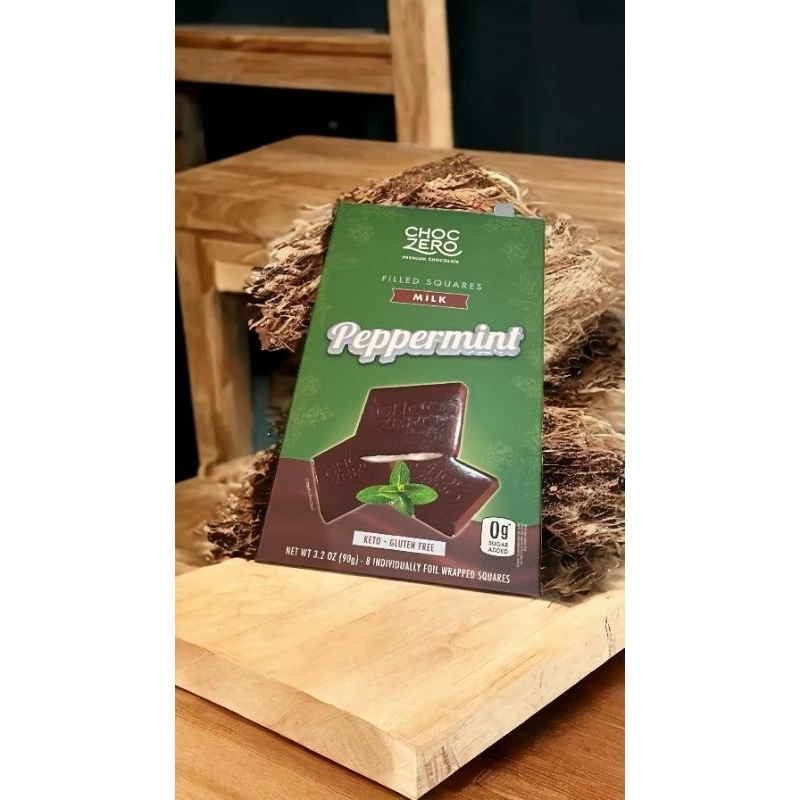 ChocZero's シュガーフリー ダークチョコレートペパーミント ケトバーク | 低糖質・低炭水化物