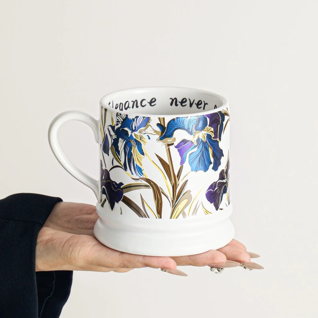 クラシックプレミアム陶磁器マグカップ 380ml – オフィス・家庭兼用 多機能デザインカップ（ホワイト）