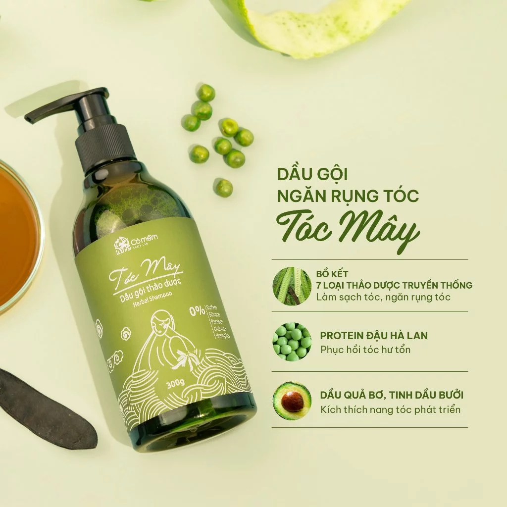 「Cỏ Mềm 雲の髪」ボケエキス配合 ハーブシャンプー 抜け毛対策 300g