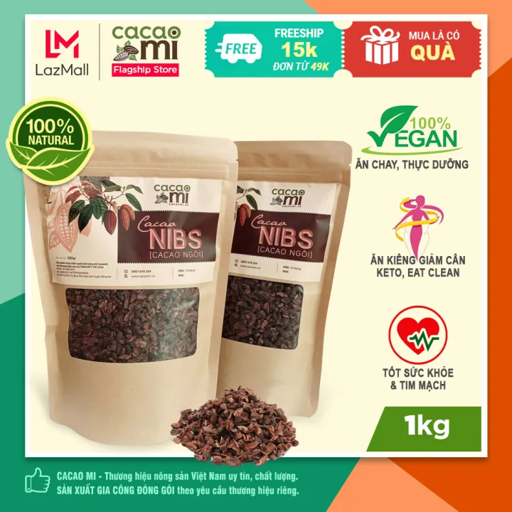カカオニブ 天然焙煎カカオ豆 1kg Cacao Mi