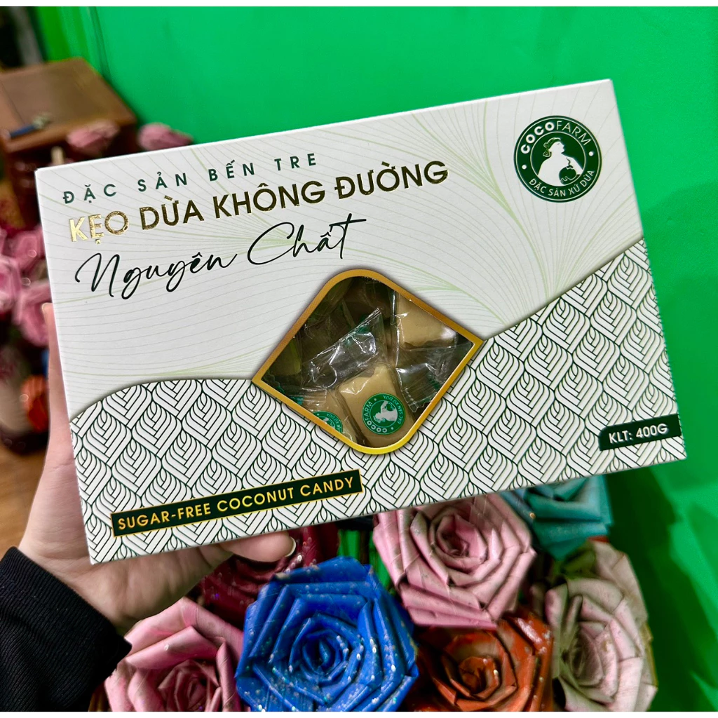 Cocofarm 砂糖不使用ココナッツキャンディ 400g (プレーン味)