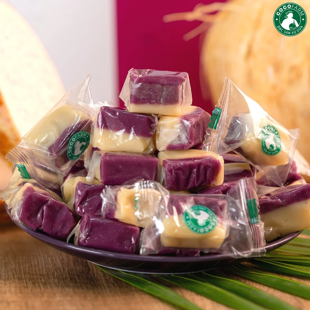 ココファーム 糖質オフ ココナッツキャンディ タロイモ味 400g - 罪悪感なしのヘルシースイーツ