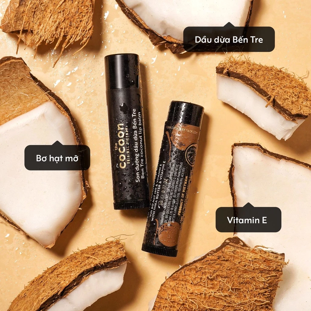 コクーン ベンチェー ココナッツオイル リップバーム 5g | 潤い保湿でふっくら唇へ