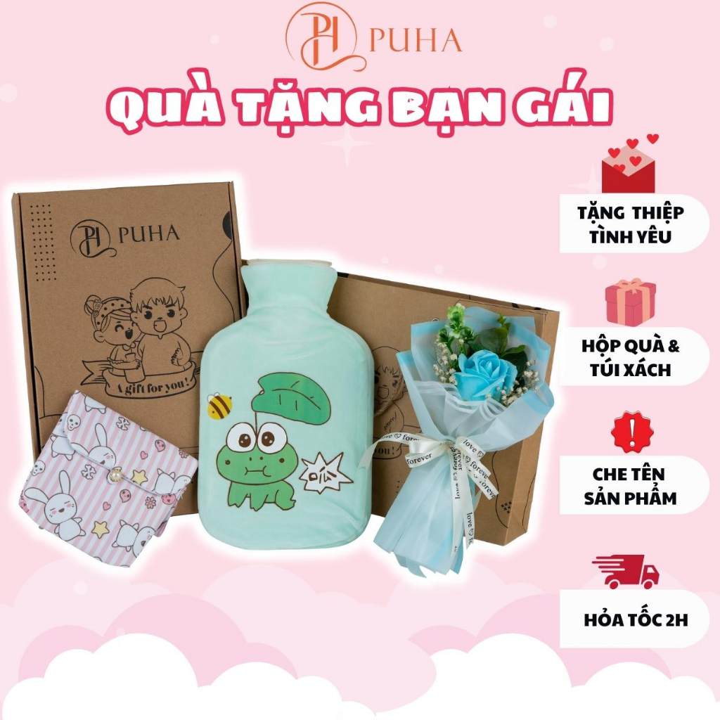 保温・保冷バッグのギフトセット 3種類 腹部用 生理 PH PUHA