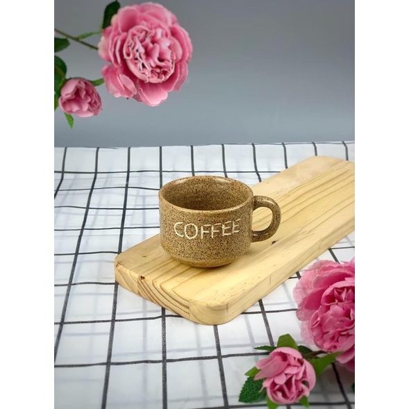 コーヒーカップ カフェカップ 150ML セラミックコーヒーマグ - ブラウン