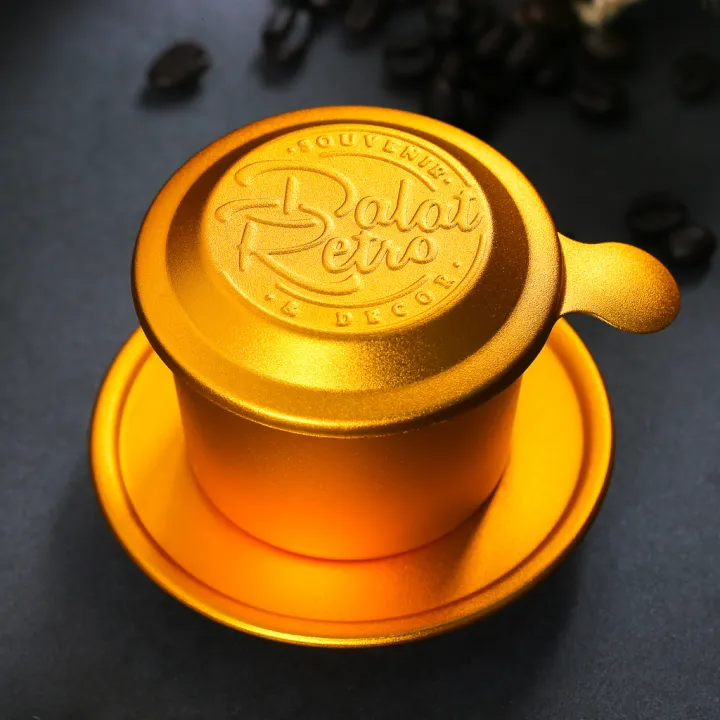 コーヒーフィルター サンドブラストアルミニウム陽極モデル レトロなオレンジ色 Dalat Retro